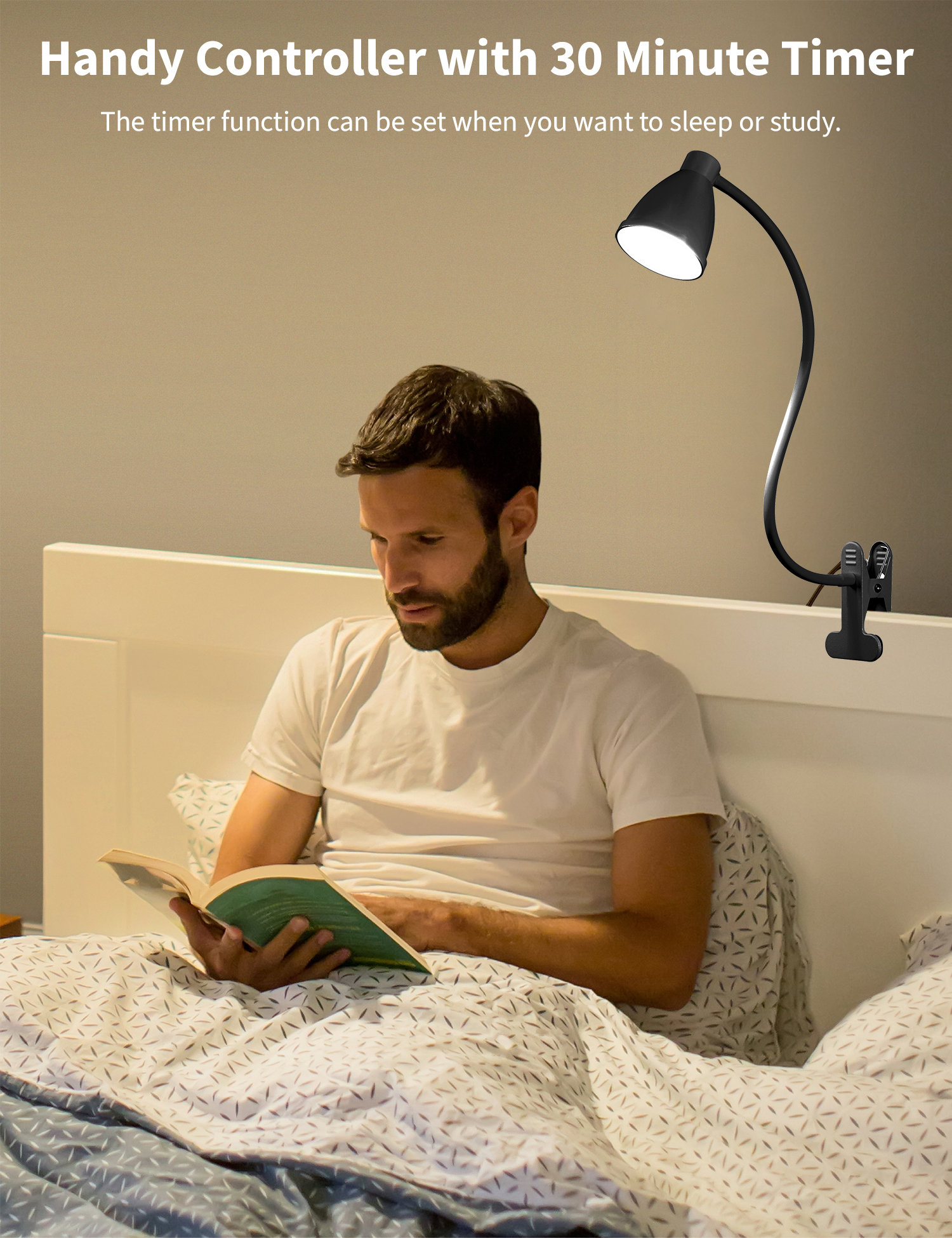 Bohon LED Desk Lamp with Flexible Gooseneck, 5 Color Modes photo 2