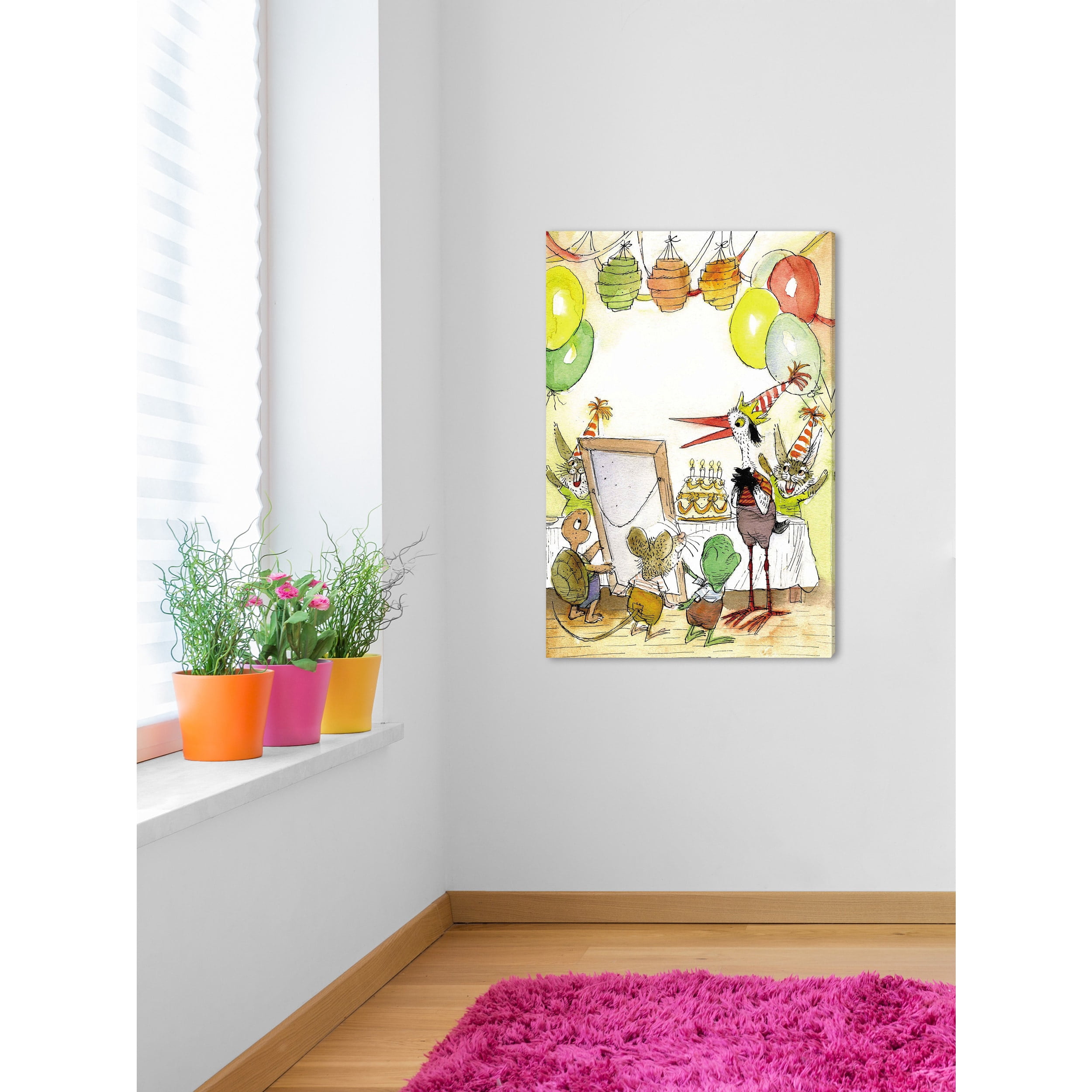 Marmont Hill "Birthday Party" by Curtis Painting Print on Canvas