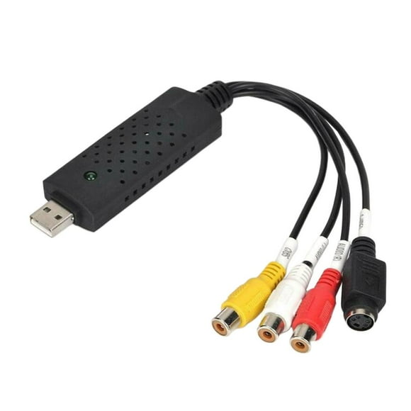 TISHITA USB VHS Tapes To PC DVD Video Audio Converter 3 RCA D Card