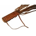 thumbnail image 4 of Indian Chief Handlebar Grip Cover Fringe Tassel Genuine Tan Leather, 4 of 5