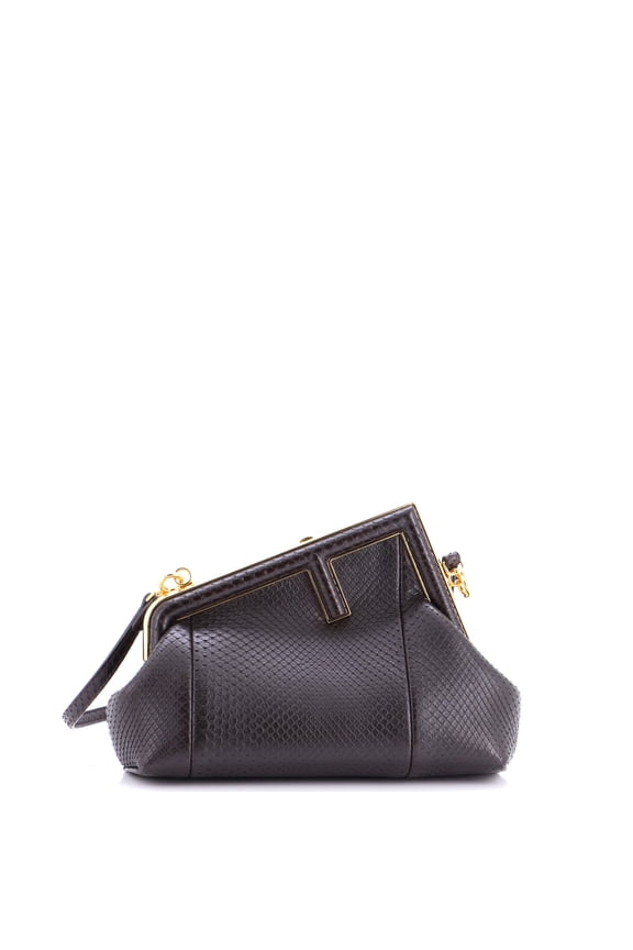 Pre-Owned First Bag Python Small By Rebag