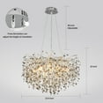 thumbnail image 3 of Modern Crystal Chandeliers Luxury Money Tree Branch Chandelier Pendant Lighting Round Ceiling Light Fixtures for Dining Room,Bedroom,Living Room, 3 of 9