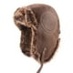 thumbnail image 2 of Sombrero de de invierno engrosamiento con orejeras a prueba térmico a prueba de frío gorras sombreros clima frío nieve hombres Café Macarena Sombrero de soldado de invierno, 2 of 8