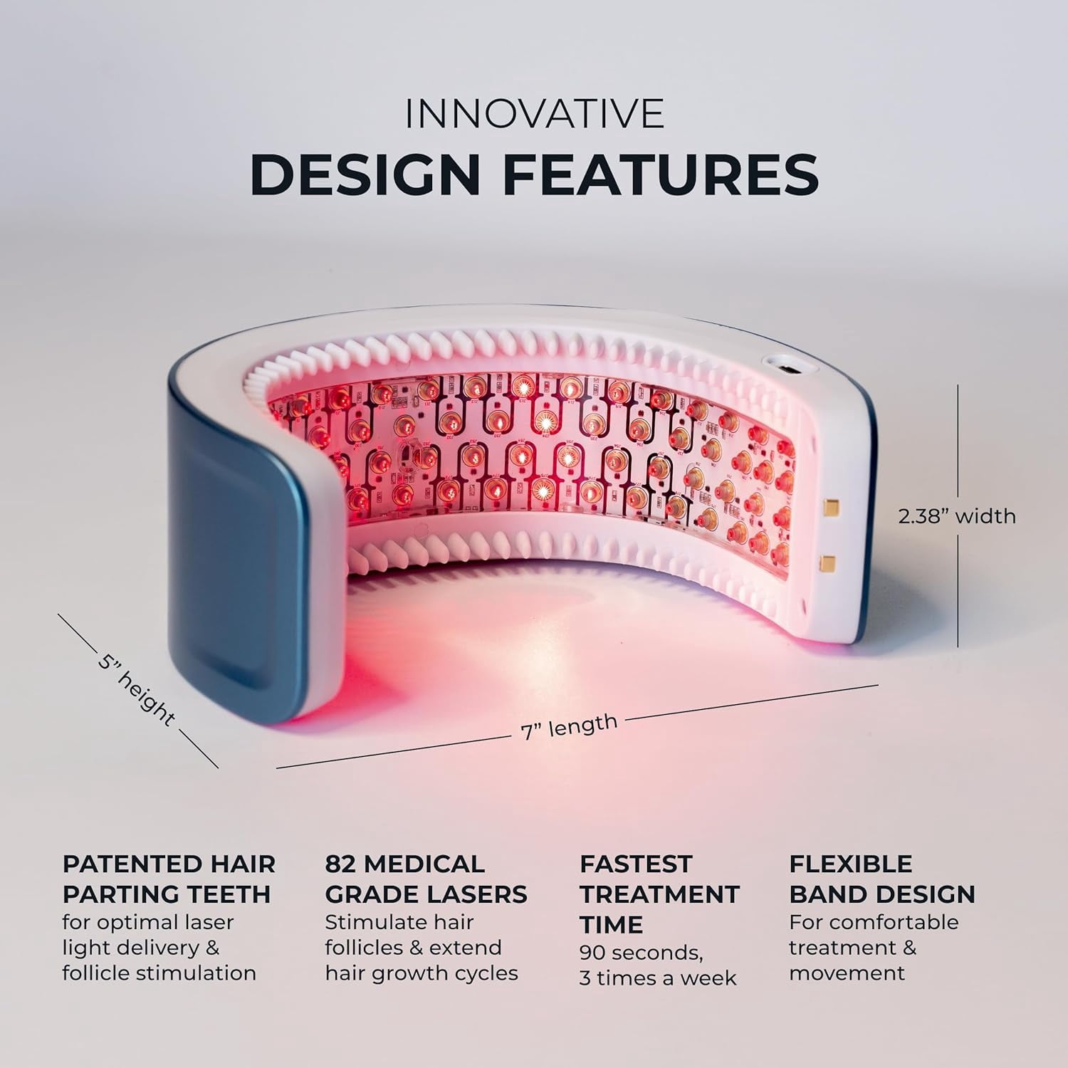 Hairmax Laserband 82 FDA Cleared Laser Hair Growth Device for Thinning Hair