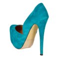 thumbnail image 3 of Liliana BI59 Women Suede Pointy Toe Cutout Platform Stiletto Heel Pump, 3 of 5