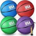 thumbnail image 1 of Pelotas de baloncesto de goma Libima, tamaño 5, con bomba, para interiores y exteriores, 1 of 7