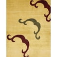 thumbnail image 1 of Ahgly Company Machine Washable Indoor Rectangle Abstract Cinnamon Brown Area Rugs, 7' x 9', 1 of 7
