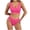 Hot Pink, variant on Lingerie Sets for Women Women's Underwear Set Gathering Underwear Women's Large Chest Display Small Shockproof Sports Bra Large U Open Back Beauty Tank Top Set Bra Set, Color:Hot Pink, Size:S
