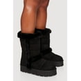 thumbnail image 2 of Women's Faux Fur Lined Faux Suede Platform Boots, 2 of 3