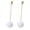 White, variant on 1 Pair Women Earrings Lightweight Fashion Jewelry 5 Colors Fluffy Ball Long Dangle Earrings for Cocktail