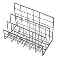 thumbnail image 4 of GOOHOCHY Organizador de correo de escritorio de metal con 3 ranuras para archivadores, porta cartas y sobres., 4 of 8