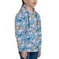 thumbnail image 3 of Kdxio Cute Chickens and Flowers Pattern Boys Athletic Unisex Boys Girls Hoodie with Pocket Sweatshirts-Medium, 3 of 6