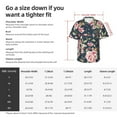 thumbnail image 3 of Yiaed Vintage Floral Print Hawaiian Shirt for Men Short Sleeve Button Down Shirts Beach Shirts for Men-Medium, 3 of 5