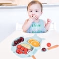 thumbnail image 5 of EclipseJewels 9-Piece Squirrel Themed Silicone Dining Set, Includes Divided Plate, Bowl, Bib, Straw Cup, Spoons, Forks, and Teether, Complete Feeding Kit for Beginners and Families,Green, 5 of 5