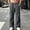 Dark Gray, variant on Danhjin Men's Cargo Pants Wide Leg Elastic Waist with Drawstring Work Casual Hiking Camping Pants Loose Solid Color Trousers with Pockets
