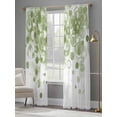 thumbnail image 4 of Sage Green Gradient Sheer Curtains 96 Inch Length 2 Panels Set Window Treatments, Abstract Polka Dots Vintage Modern Art Rod Pocket Semi Curtains for Living Room/Bedroom/Kitchen Décor, 104"W x 96"L, 4 of 7