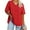 Red, variant on Sherrylily Women Plus Size V Neck T Shirts Half Sleeve Tees Loose Fit Tunic Casual Tops XL-5XL