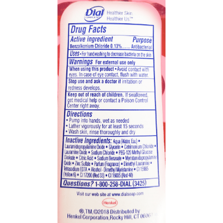 Dial Pomegranate Antibacterial Hand Soap - Pomegranate ScentFor - 7.5 fl oz  (221.8 mL) - Kill Germs - Hand, Skin - Moisturizing - Antibacterial - Red -  Residue-free - 1 Each - Lewisburg Industrial and Welding