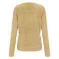 thumbnail image 5 of TRUBKH Women's Sweaters Long Sleeve Shirts V Neck Tops Business Casual Sweater Solid Tops Relaxed Fit Wool Blend Sweater Fall Casual Sweater Going Out Tops Fall Tops for Women Yellow 3XL, 5 of 5
