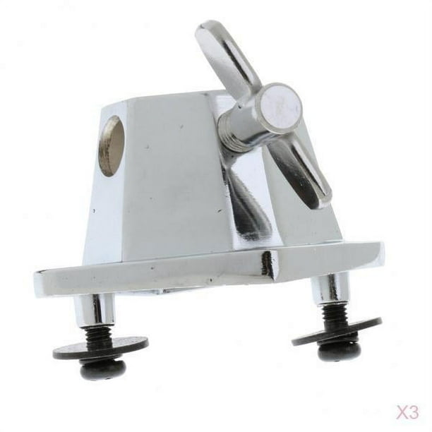 3 Piezas Soporte de Tom para Batería Piezas de Instrumento Musical Accesorio de Montaje Aleación Duradera Adecuado para Músicos Restauración