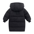 thumbnail image 2 of Kids Winter Coats with Hooded Light Puffer Coat Warm Padded Jacket Windproof Long Style Parka Jacket Outerwear for Toddler Children Boys Girls, 2 of 10