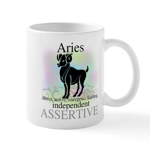 CafePress - Aries The Ram Mug - 11 oz Ceramic Mug - Novelty Coffee Tea Cup