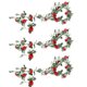 thumbnail image 1 of Laklulu 3 piezas de ratán de flores artificiales, arco de boda, decoraciones de ratán rosa., 1 of 5