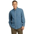 thumbnail image 2 of Port & Company Chemise en Denim à Manches Longues, Bleu Délavé S, 2 of 3