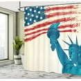 thumbnail image 5 of Ambesonne American Flag Shower Curtain, Liberty, 69"Wx84"L, Multicolor, 5 of 5
