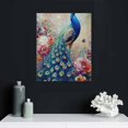 thumbnail image 4 of FCXZI Peacock  Indoor art wall decoration home is suitable for living room, bedroom, office, dining room, club decoration, can hang canvas hanging paintings 16x20in, 4 of 5