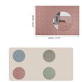 thumbnail image 6 of Unique Bargains 4 Pcs Diamond Pattern Polyester Heat Resistant Washable Placemats Red, 6 of 6