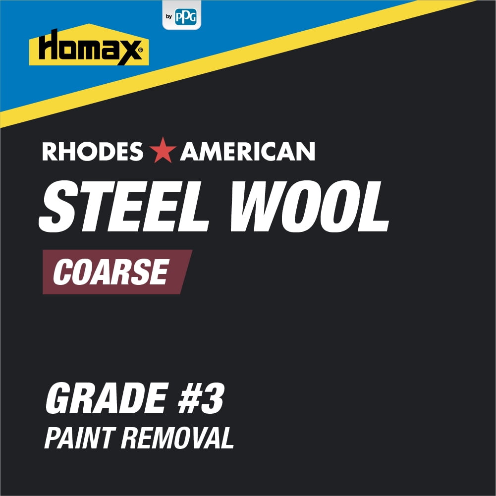 12 pad Coarse Grade #3 Steel Wool Paint Removal Twо Pаck Rhodes American 
