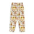 thumbnail image 5 of Naloa Gnomes Autumn Harvest Print Women’s Ultra-Soft Comfy Pajama Lounge Pants with Pockets & Drawstring, 5 of 8