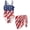 Heart American Flag, variant on Xoenoiee Lemon Butterfly Flower Pattern Girls Swimsuit with Adjustable Straps Cut Out One Piece Bathing Suit with Cover Up Skirt, Comfortable Swimwear for Kids Teens, Size 7-8 Years