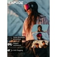 thumbnail image 2 of KAPVOE Ski Goggles Photochromic & Color - Anti-fog Magnetic Flip-Up Lens OTG UV400 Protection Helmet Compatible, 2 of 6