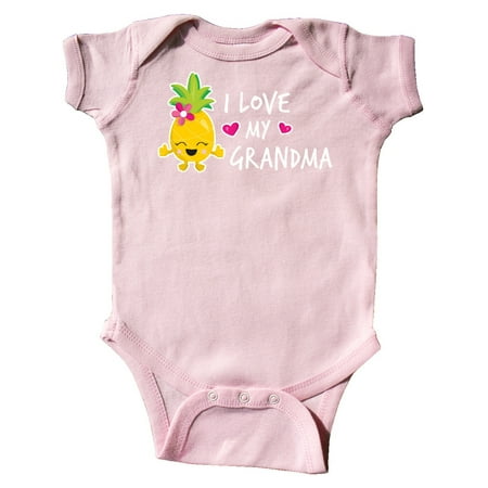 

Inktastic I Love My Grandma with Pineapple Gift Baby Girl Bodysuit