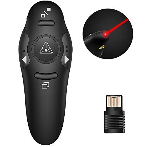 DinoFire Presentation Clicker Wireless Presenter Remote Clicker for