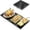 Black, variant on FEPPO Warming Mat for Food, 2-in-1 Expandable Food Warming Tray, Modular Design with Dual-Zone Independent Temp & Timer Control, 31"x15" Glass Surface, Warming Tray for Buffet Parties (Black)