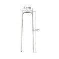 thumbnail image 2 of Sufanic 10Pcs Metal Ground U Tent Pegs Gazebo Camping Tarpaulin Hooks 10/15/20 CM Length, 2 of 6