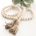 thumbnail image 4 of Guirlande de Perles en Bois Décoratif Style Ferme Rustique avec Pompons, 4 of 6