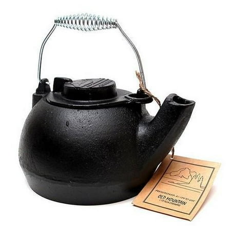 iron cast preseasoned mountain kettle quart tea where