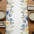 thumbnail image 5 of Table Runners 90 Inches Long Dress Scarves, Spring Flowers Farmhouse Coffee/Dining/Kitchen Table Runner for Living Room, Watercolor Wildflowers Botanical Floral Leaf 13x90 Inch, 5 of 9