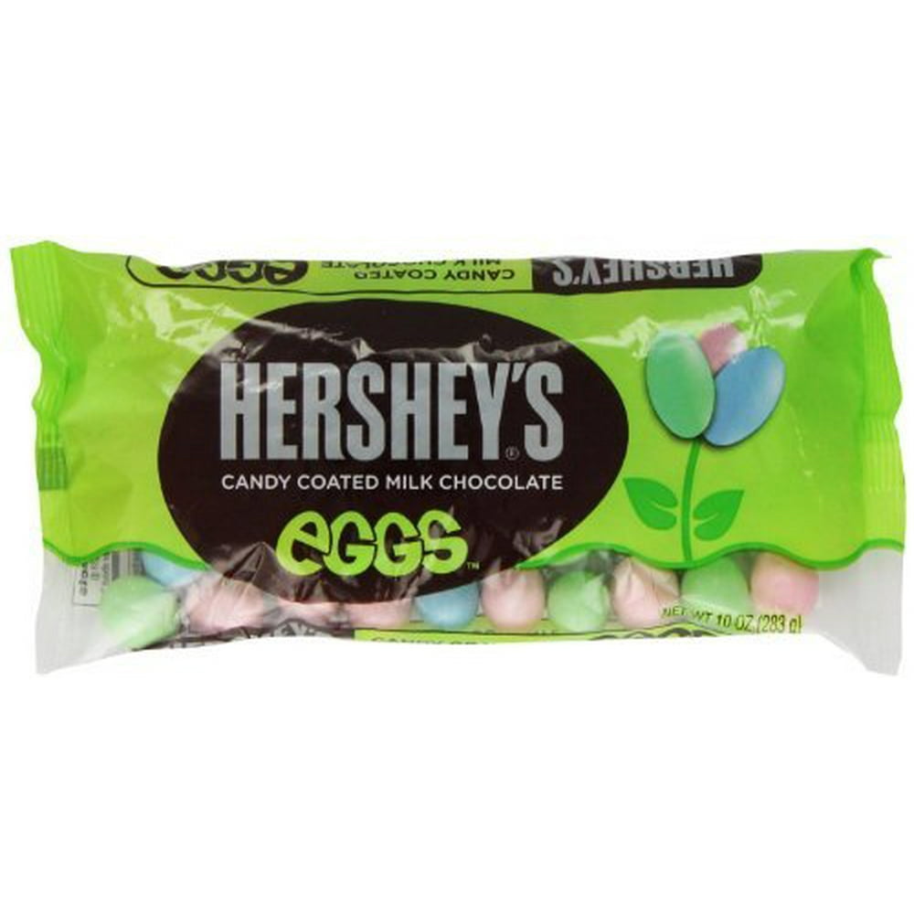 Hershey's Candy Coated Milk Chocolate Eggs, 10Ounce Bag (Pack of 2