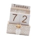 thumbnail image 4 of Calendario perpetuo de madera con bloques de madera para escritorio, regalo de mesa, rústico Piña, 4 of 9