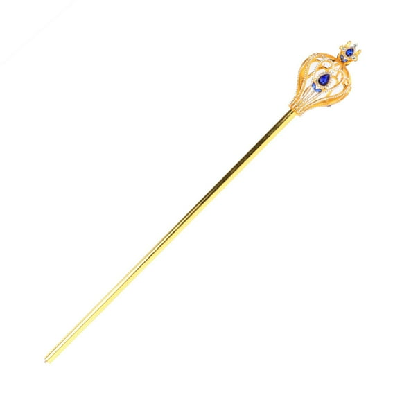 lionlar Baguettes de Fée Élégantes Sceptre en Strass pour Accessoire de Photographie Accessoires de Concours de Beauté Bleu