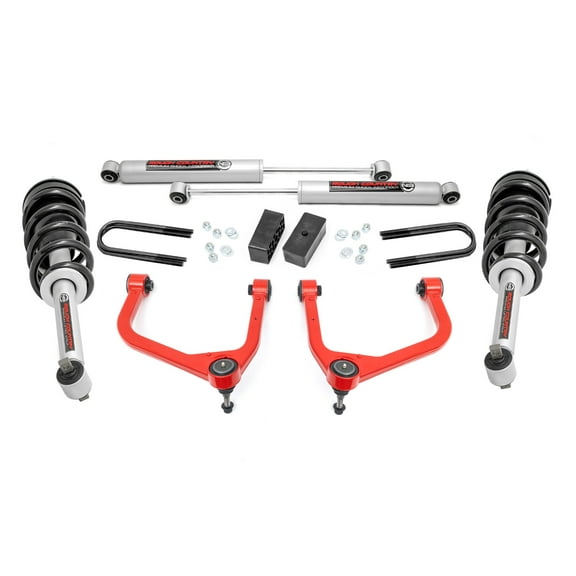 Rough Country 3.5" Lift Kit w/N3 Struts for 2019-2024 GMC Sierra 1500 - 28831RED