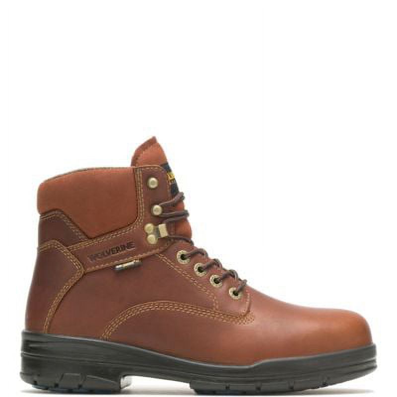 Wolverine Men's Kickstart 6" Waterproof Construction Boot - DuraShocks Comfort, Nubuck Leather