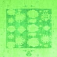 thumbnail image 1 of Ahgly Company Indoor Square Oriental Green Traditional Area Rugs, 7' Square, 1 of 4