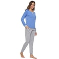 thumbnail image 2 of Purcoar Women's Pajamas Sets for Women Long Sleeve Sleepwear Loungewear Pj Set, 2 of 6