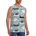 thumbnail image 2 of Kdxio Swan Princess On Lake for Men's Muscle T-shirt,Sleeveless for Workout Running Athletic Gym Lounge Casual, 2 of 5